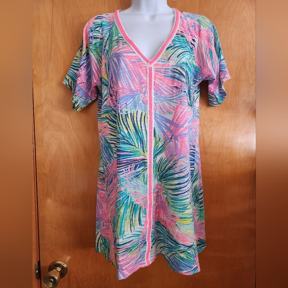 Lilly Pulitzer Bonita Swim Cover-Up Dress Cotton Size XS - Picture 2 of 7